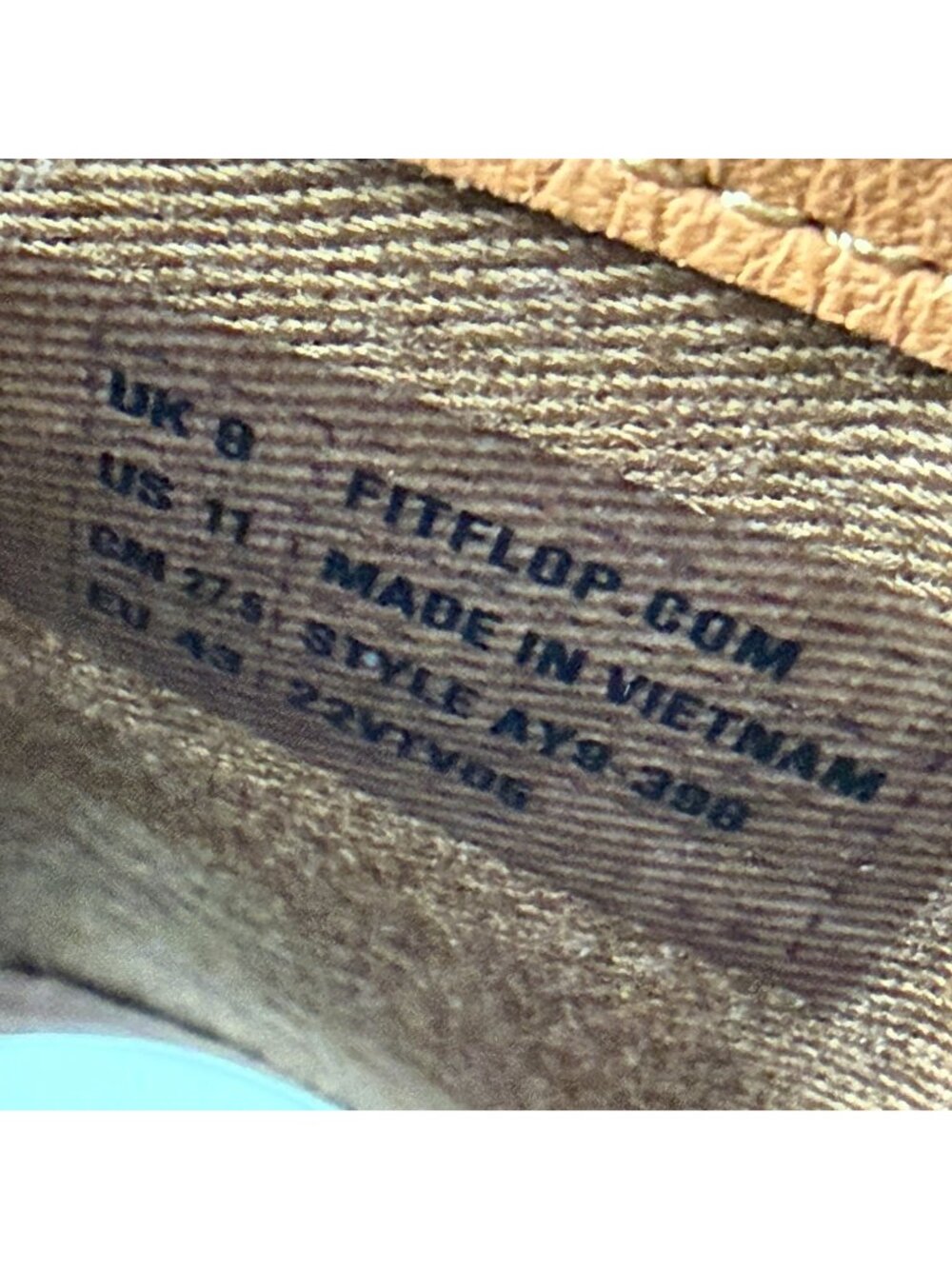 Fitflop Eloise Espadrille Platform Sandals Womens 11 Navy Blue Tan Slip On - Picture 8 of 10